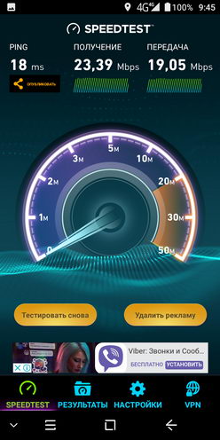 Скорость интернета в телефоне Blackview S8