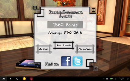 бенчмарк Bonsai для планшета Chuwi Hi10 Pro - результаты