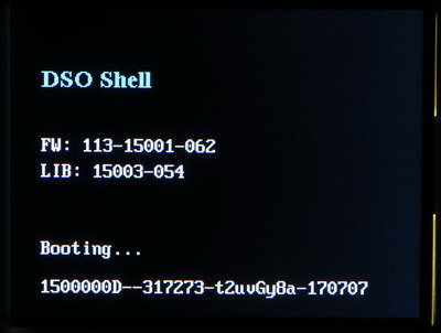 версия прошивки DSO150 (Shell)