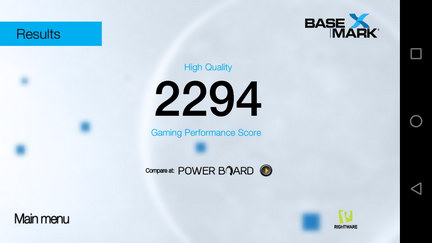Тест (бенчмарк) Basemark X в смартфоне Fly FS526 Power Plus 2 - High Quality