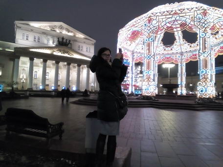 Новогодняя Москва, Большой Театр ночью