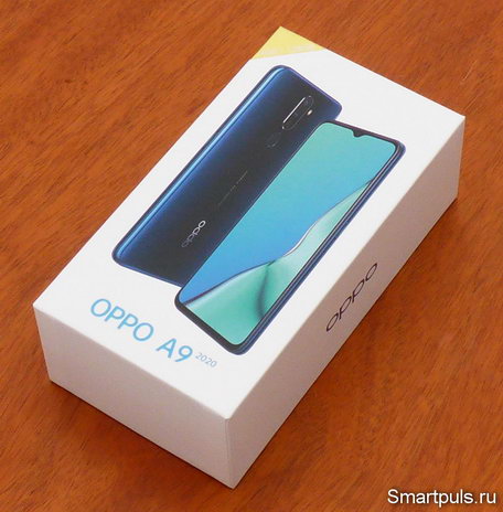 Упаковка телефона OPPO A9 2020