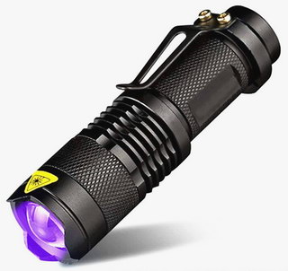 Миниатюрный ультрафиолетовый фонарик с мощностью до 3 Вт - тест, обзор и область применения