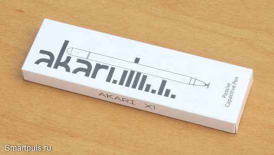 Упаковка стилуса Akari X1