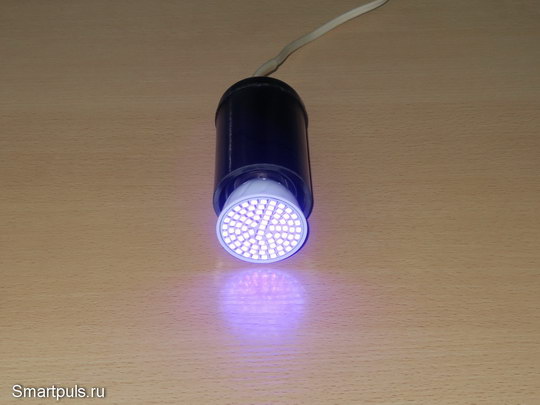 Испытания светодиодной ультрафиолетовой лампы