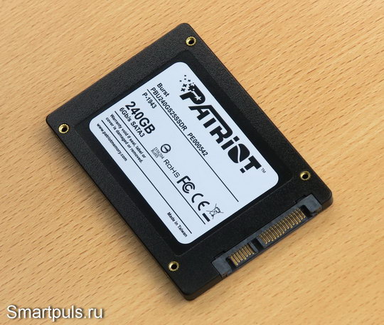 Обзор SATA SSD Patriot Burst 240 GB