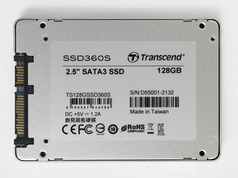 SSD Transcend TS128GSSD360S (серия SSD360S) - вид снизу