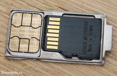 Лоток для СИМ-карт и карты памяти micro SD