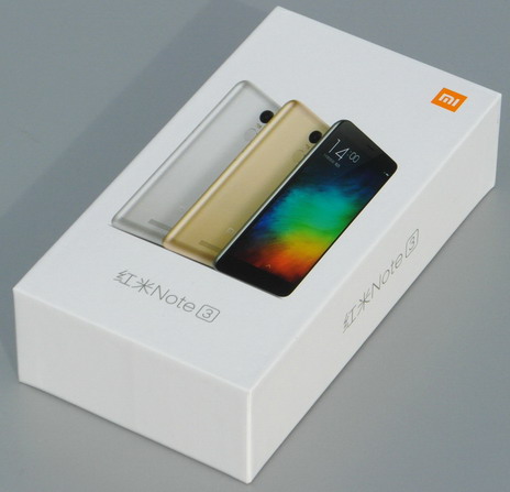 Упаковка смартфона Xiaomi Redmi Note 3