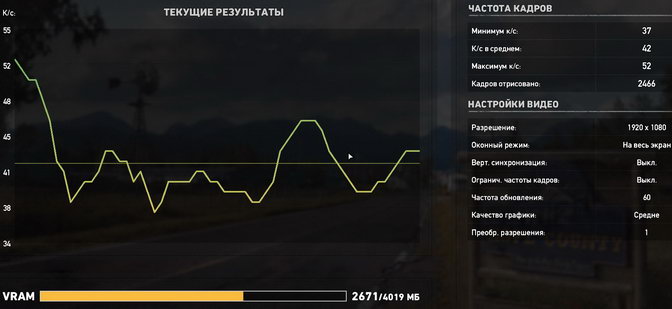 Far Cry 5 - тест на ноутбуке ASUS TUF Gaming FX705GD, средние настройки качества графики