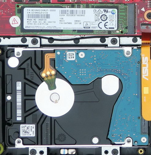 Накопители (HDD и SSD) ноутбука ASUS ROG Zephyrus M GM501GS