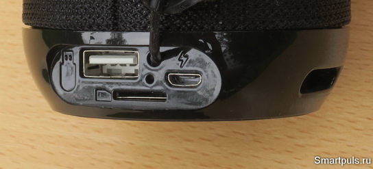 Разъёмы Bluetooth колонки TG129