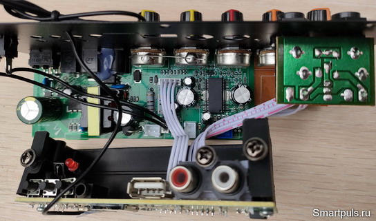 Блок питания и усилитель мощности модуля Woopker (Bluetooth, FM, AUX, mp3)