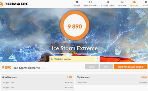 Тест 3dmark (ice storm extreme) в планшете Chuwi Hibook под windows 10