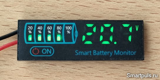 Индикатор уровня заряда аккумулятора с вольтметром для Makita - тест и обзор