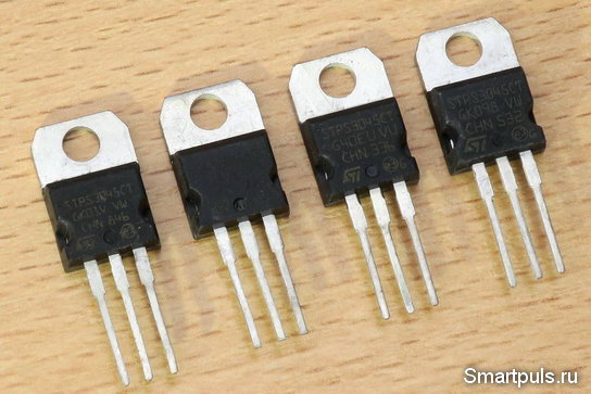 Диоды Шоттки для блока питания автомобильного компрессора