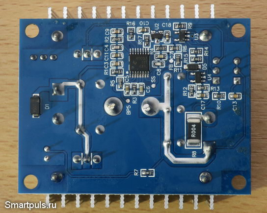 Мощный понижающий DC-DC преобразователь с синхронным выпрямлением - нижняя сторона платы
