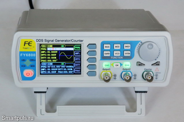 DDS генератор сигналов FY6800 - обзор