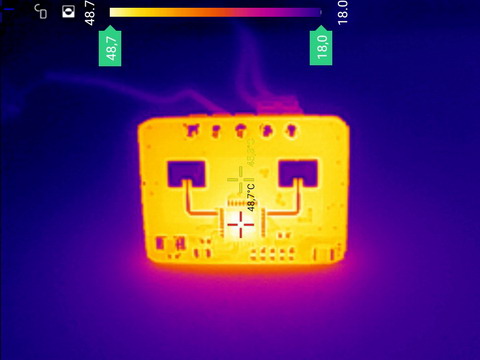 Тепловой снимок датчика присутствия человека
