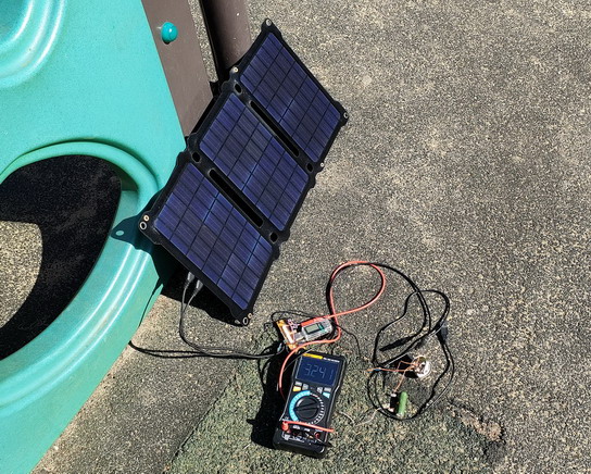Тестовый стенд для испытаний солнечной батареи