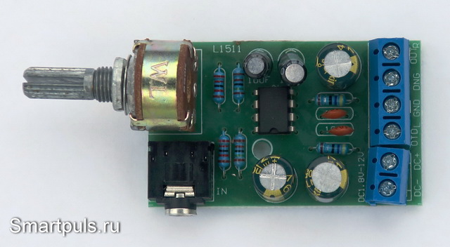Тест и обзор усилителя мощности звуковой частоты на микросхеме TDA2822M (для наушников)