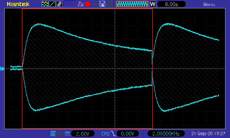 АЧХ усилителя 10 Гц - 4 кГц, тембры - в минимальном положении