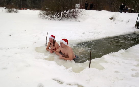 Моржовое шоу "С наступающим!"