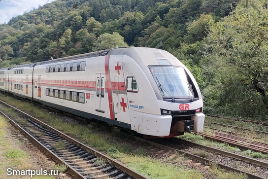 Скоростной поезд Stadler - гордость грузинских железных дорог