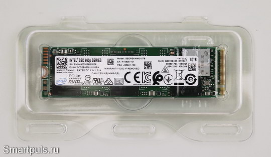 Упаковка SSD Intel SSDPEKNW010T8X1