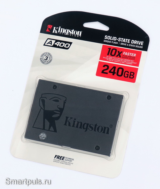 Твёрдотельный накопитель (SSD) Kingston A400 240 ГБ SATA SA400S37/240G - тест и обзор