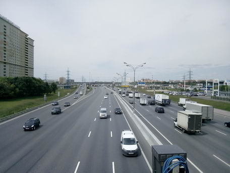 Тест фотосъемки камерой смартфона Leagoo M7. МКАД у пересечения с Ярославским шоссе