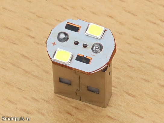 Разборка светодиодной лампы с цоколем USB