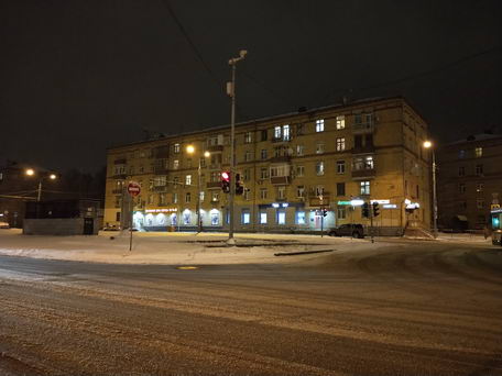 Ночная съёмка - улица Ивантеевская, Москва