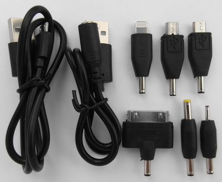Комплект кабелей и переходников портативного аккумулятора (Power Bank) 3Cott 3C-PB-78CR2L-B