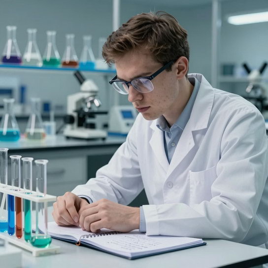 Молодой учёный - главный герой фильма "Где ты будешь первого апреля?"