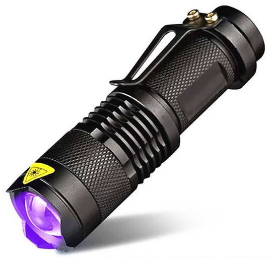 Ультрафиолетовый фонарик с Алиэкспресс