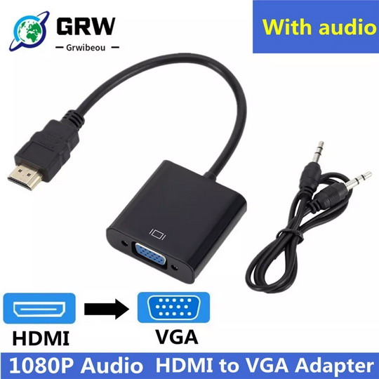 Адаптер (переходник) HDMI - VGA с аудио