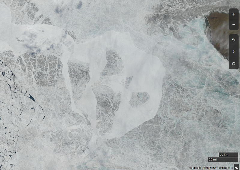 Классификация арктического льда на спутниковых снимках - серый лед