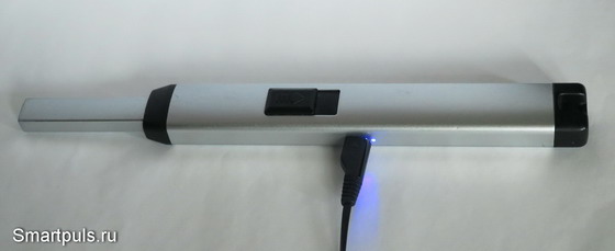 газовая зажигалка - зарядка через микро-USB