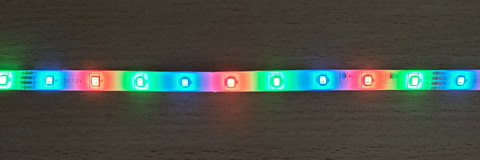 RGB  лента с силиконовым покрытием для новогодней гирлянды