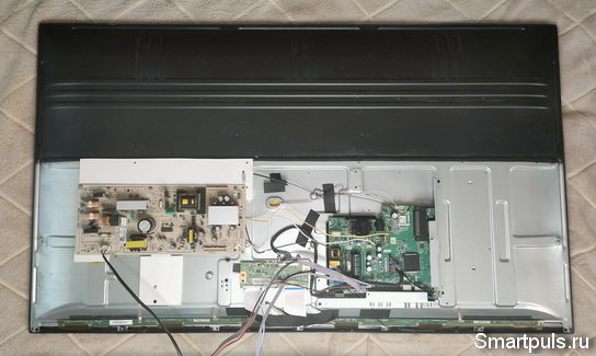 Установка платы нового БП в телевизор DEXP F43F8000Q
