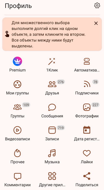 Возможности приложения VKHelper