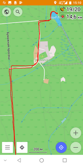 Навигация (GPS и ГЛОНАСС) в смартфоне oukitel k6, пробный трек
