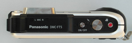 Камера panasonic lumix dmc-ft5, вид сверху