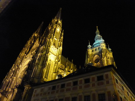 Прага, собор святого Витта ночью