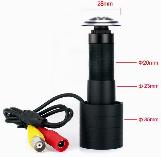 Размеры видеоглазка для сверловки отверстий в двери