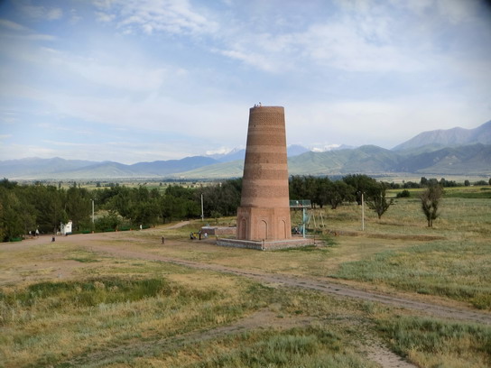 Киргизия (Кыргызстан), башня Бурана. Снято смартфоном с телеобъективом-насадкой Apexel HB2X